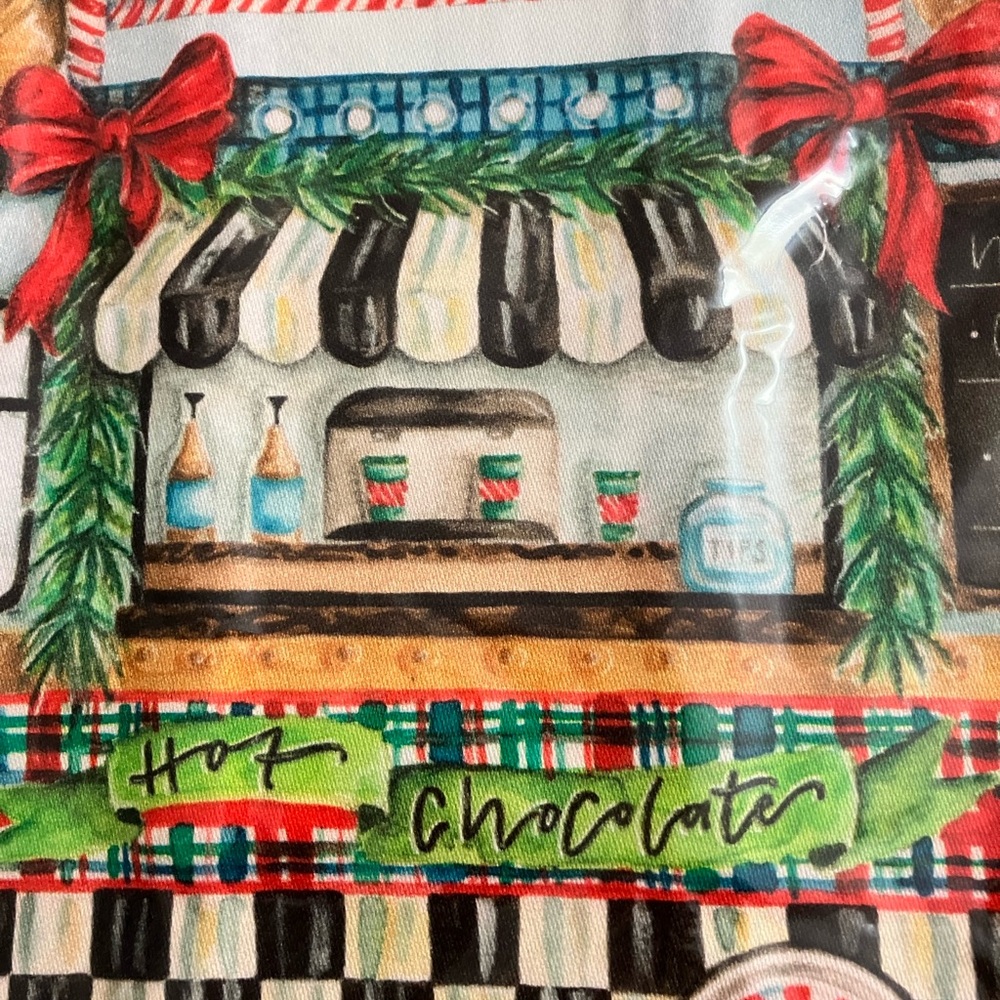 MacKenzie-Childs Cocoa Food Truck Tea Towel - Picture 4 of 8